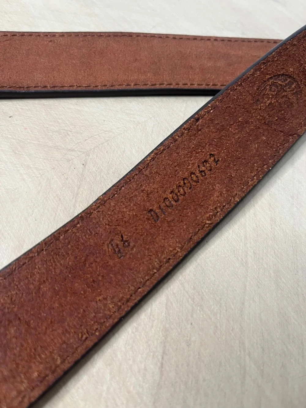 3D Belt Co Men's Brown Leather Belt - Classic Casual Style S 46